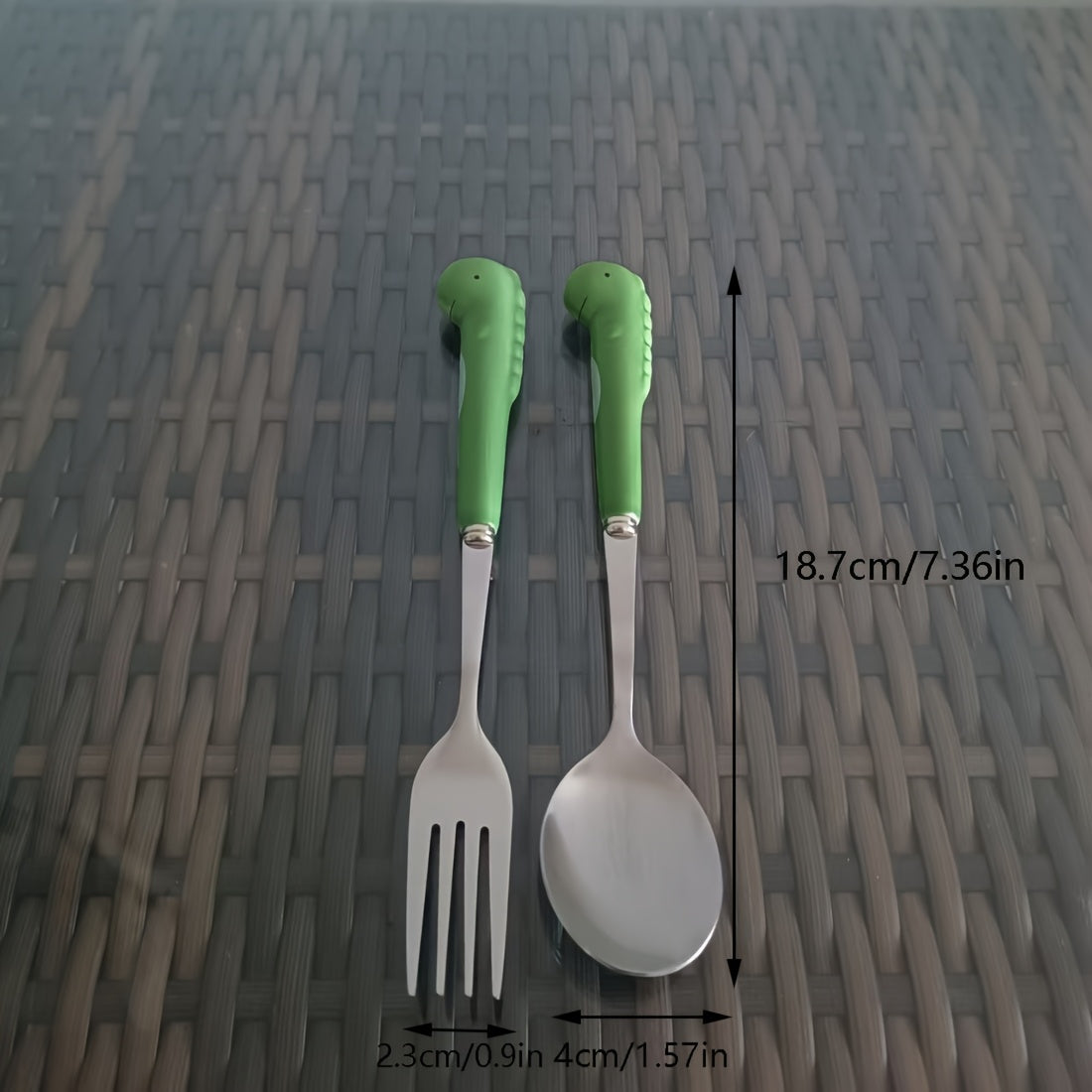 2pcs stainless steel portable cutlery set, white goose ceramic handle stainless steel portable cutlery set, cutlery spoon and fork, outdoor travel spoon, perfect for school, camping, weekend travel, very suitable