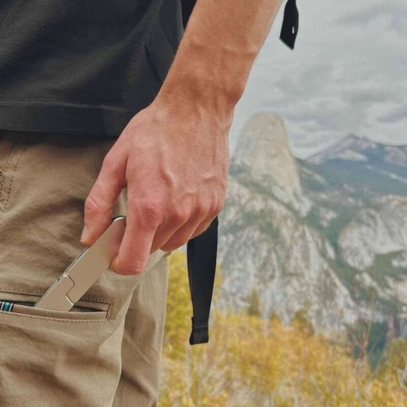 2-in-1 Portable Metal Camping Utensil Set | Detachable Spoon Fork & Knife | Durable & Reusable | Essential for Outdoor Travel & Hiking
