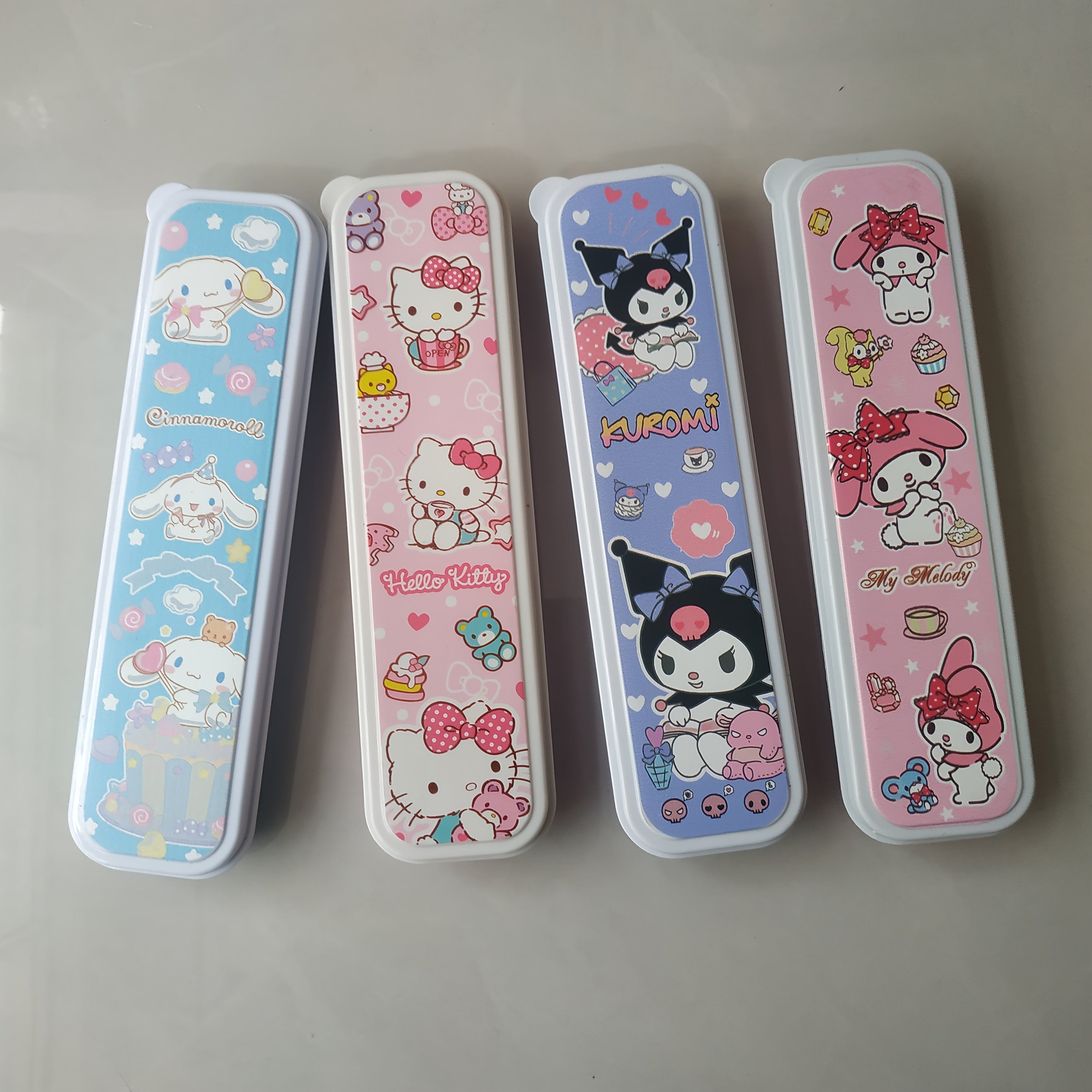 2pcs Sanrio Stainless Steel Tableware Set - Portable Travel Spoon & Fork, Ideal for Picnics & Daily Use, Featuring for hello kitty, for My Melody, for Kuromi & for Pompompurin Designs, Perfect for Christmas & Everyday Dining, Everyday Tableware | Playful